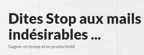 Détails : Proteger ma messagerie