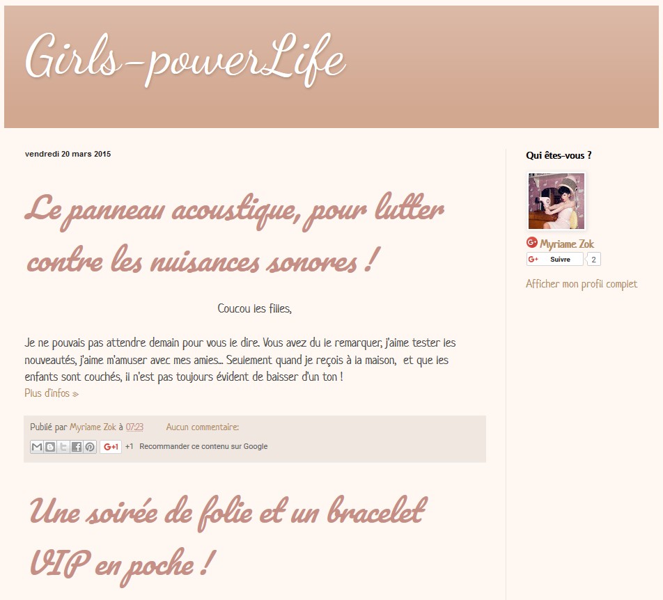 Détails : Girls power life